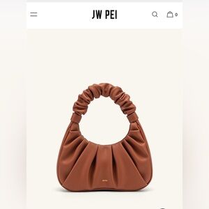 JW PEI Gabbi Ruched Hobo Handbag - Nutella
